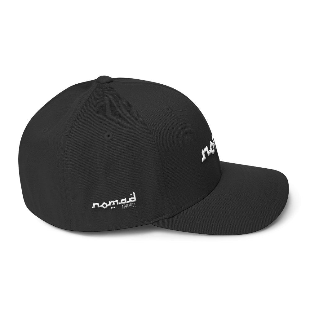 NOMAD White Signature (3 DOT) Fitted Hat – Nomad Apparel LLC