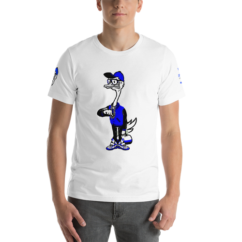 Fly Ostrich Mascot T-Shirt (Royal/ Black)