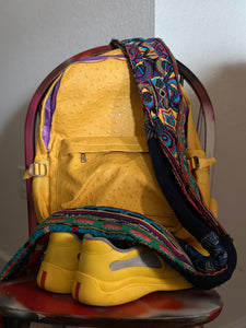 FLY Ostrich Collection - Luxury Backpack- Yellow