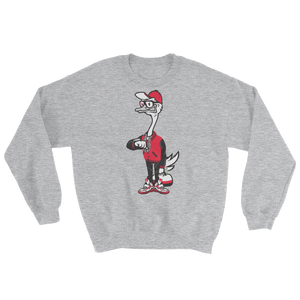 Fly Ostrich Mascot Unisex Sweatshirt