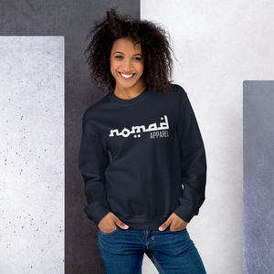 NOMAD Signature (White) (3-DOT) Unisex Sweatshirt